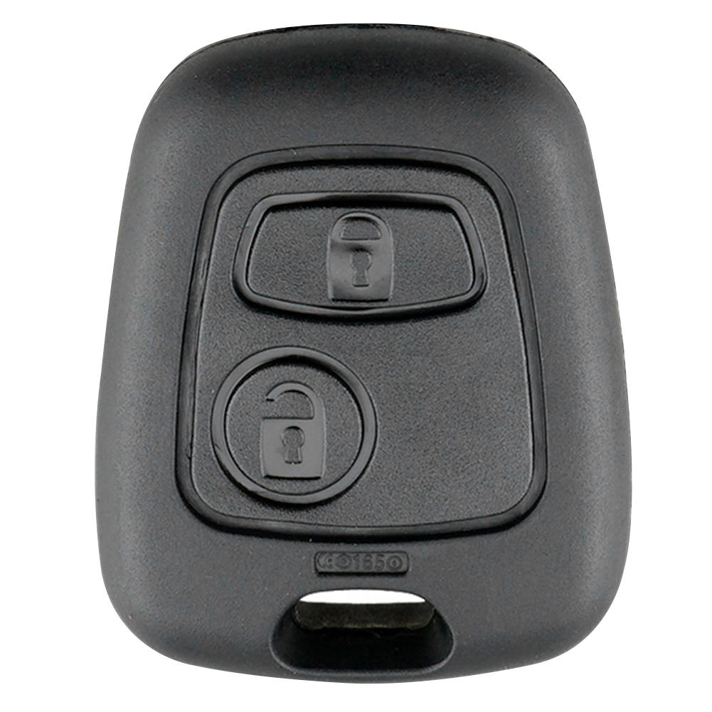 Voor Peugeot 206 Afstandsbediening Auto Key Fob 2 Knoppen Auto Case Blanco Sleutel Shell Cover Autosleutel Vervanging