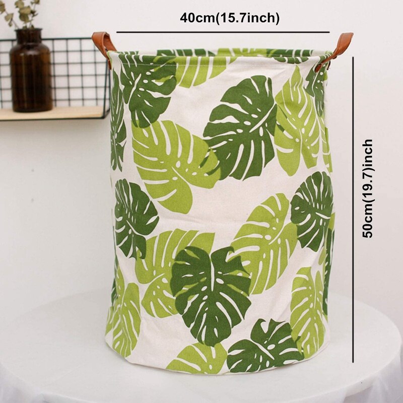 Inklapbare Wasmand Canvas Wasmand Met Handvatten Opvouwbare Emmer Voor Magazijnbakken, Kinderen Speelgoed, Kleding