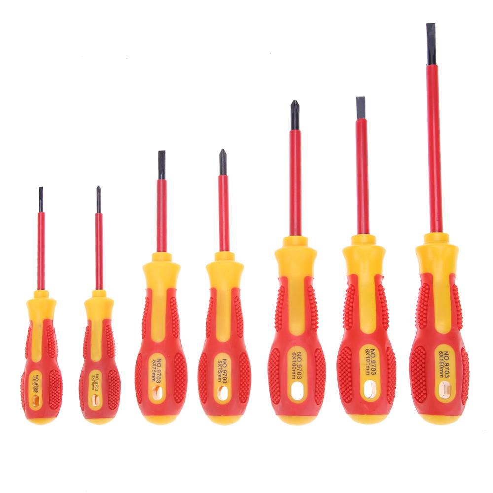 Insulated Screwdriver Set 1000V Electrician Dedicated Slotted Phillips High Voltage Resistant Screw Driver Repair Hand Tool