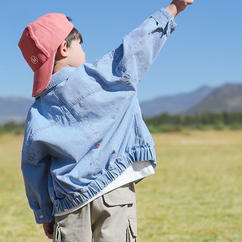 2020 autunno nuova giacca di jeans per bambini di stile Coreano bello giacca boys 'sottile alla moda ragazzi giacca bambini giacca cappotti