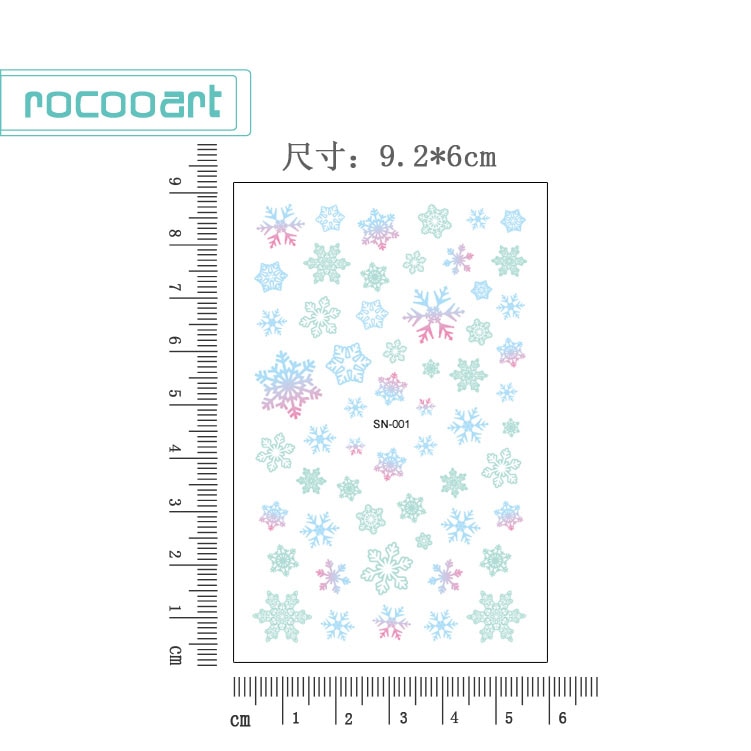 Sn luminous series nail art stickers tips dekoration negle wraps harajuku glædelig jul xmas musik manicura klistermærker