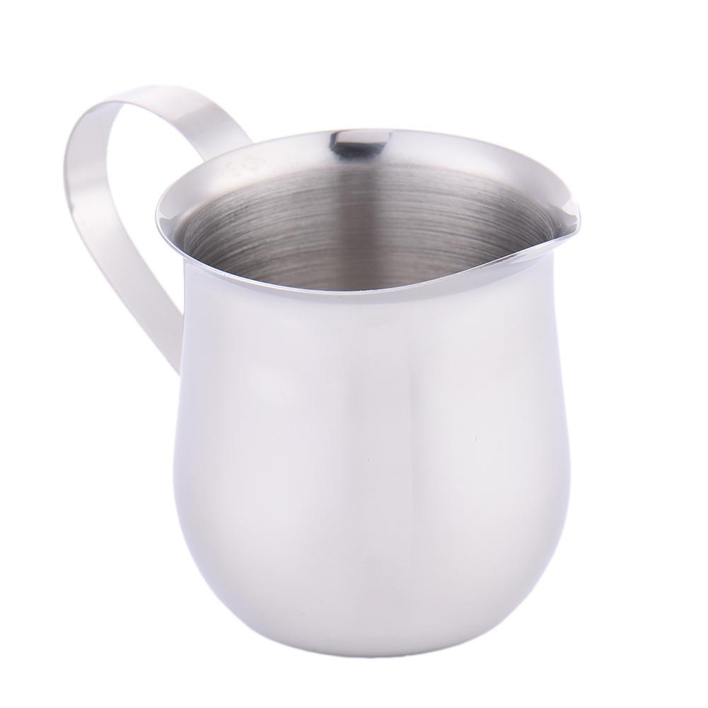 4 storlek kaffe & mjölkkruka & sås juice burk & karamell & kondenserad mjölk honung kopp prylar rostfritt stål trumform kopp: 240ml