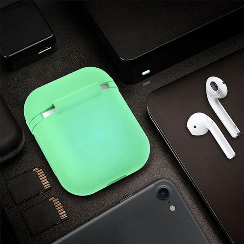 Siliconen Case Voor Apple Airpods Gloeiende In Dark Lichtgevende Shockproof Protector Case Sleeve Voor Air Pods Bluetooth Oortelefoon Doos