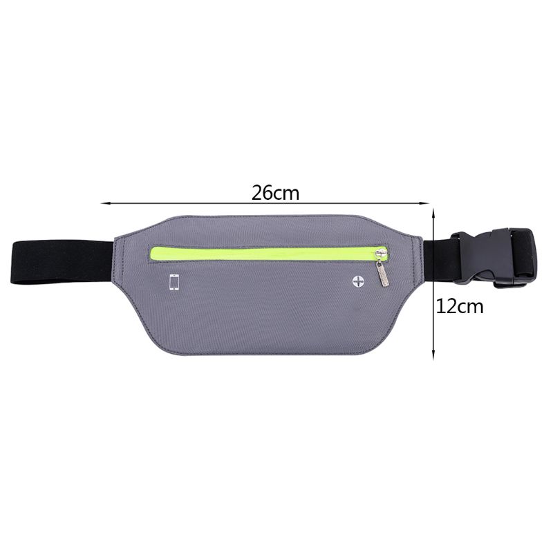 Duurzaam Sport Fanny Pack Taille Pack Bum Bag Reizen Slanke Riem Verstelbare Bandjes Telefoon Pouch