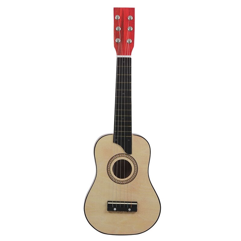 25 inch lindehouten akoestische gitaar, 6 snaren, kleine mini-gitaar met plectrumsnaren voor kinderen, beginners