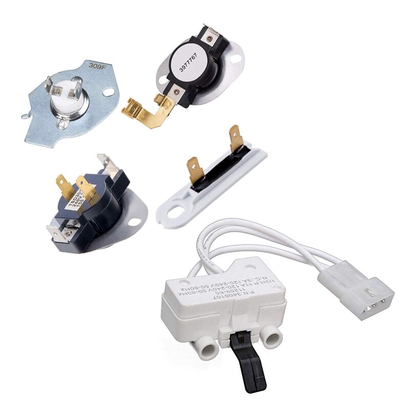 Interruttore Porta Asciugatrice Carbole 3406107 - Compatibile Whirlpool, Kenmore, Maytag (Ricambio)