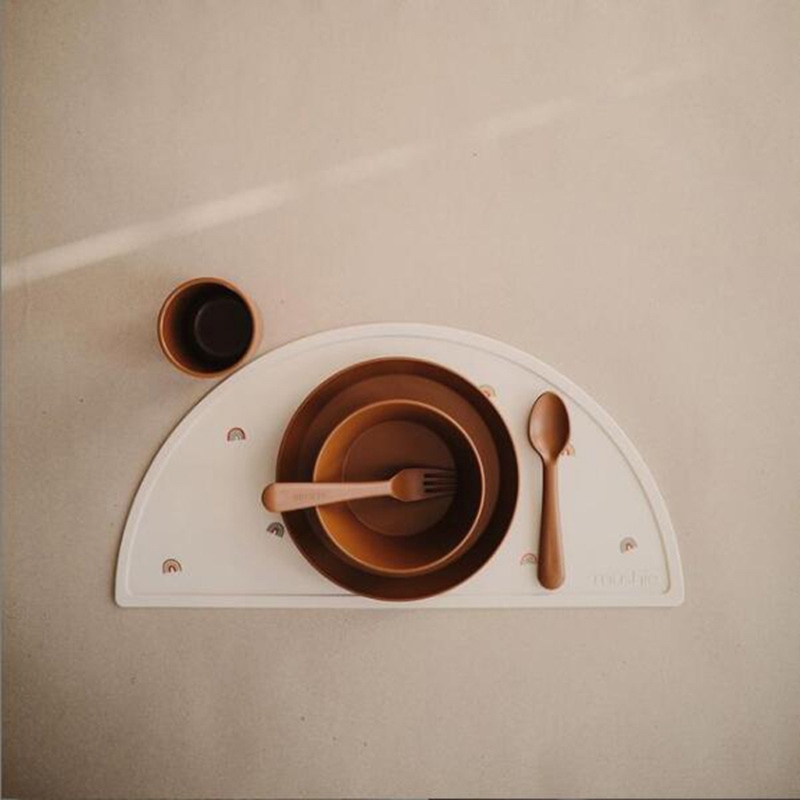 Food Safe Approve Silicone Dining Appliance Placemat Table Mat Children's Tableware Pad Kids Feeding Tableware Baby Stuff