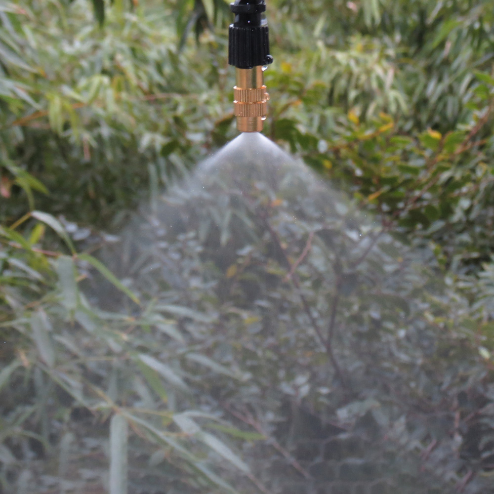 30-300 Stuks 1/4 ''Tuin Messing Verneveling Watering Nozzle Single Barb Connector 4/7Mm Verstelbare Koperen cooling Spray Verstuiver
