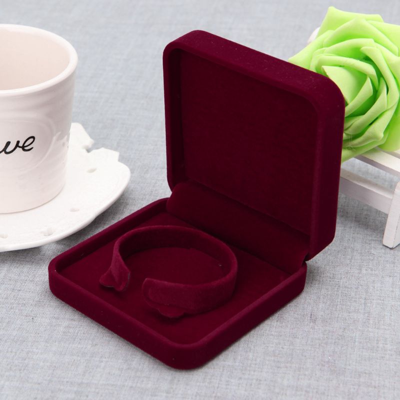 1Pcs Jewelry Box necklace bracelet Ring Storage Box Organizer Display Case Lovely pink girls