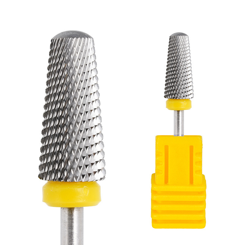 Brocas para uñas de acero de tungsteno 5 en 1, fresa para taladro eléctrico para uñas, máquina de manicura, accesorios para lima de uñas, broca