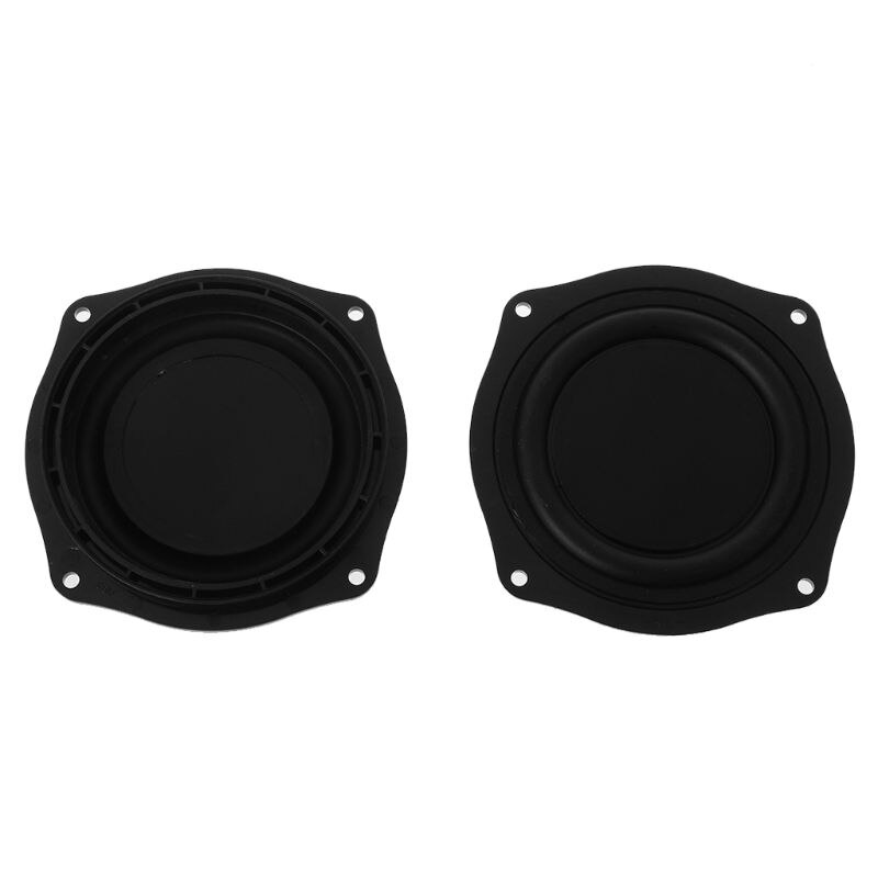 Membrana vibratoria de graves de 2 piezas, altavoz de 4 pulgadas, placa de vibración de altavoz de goma, altavoz pasivo de diafragma, portátil, hecho en casa,