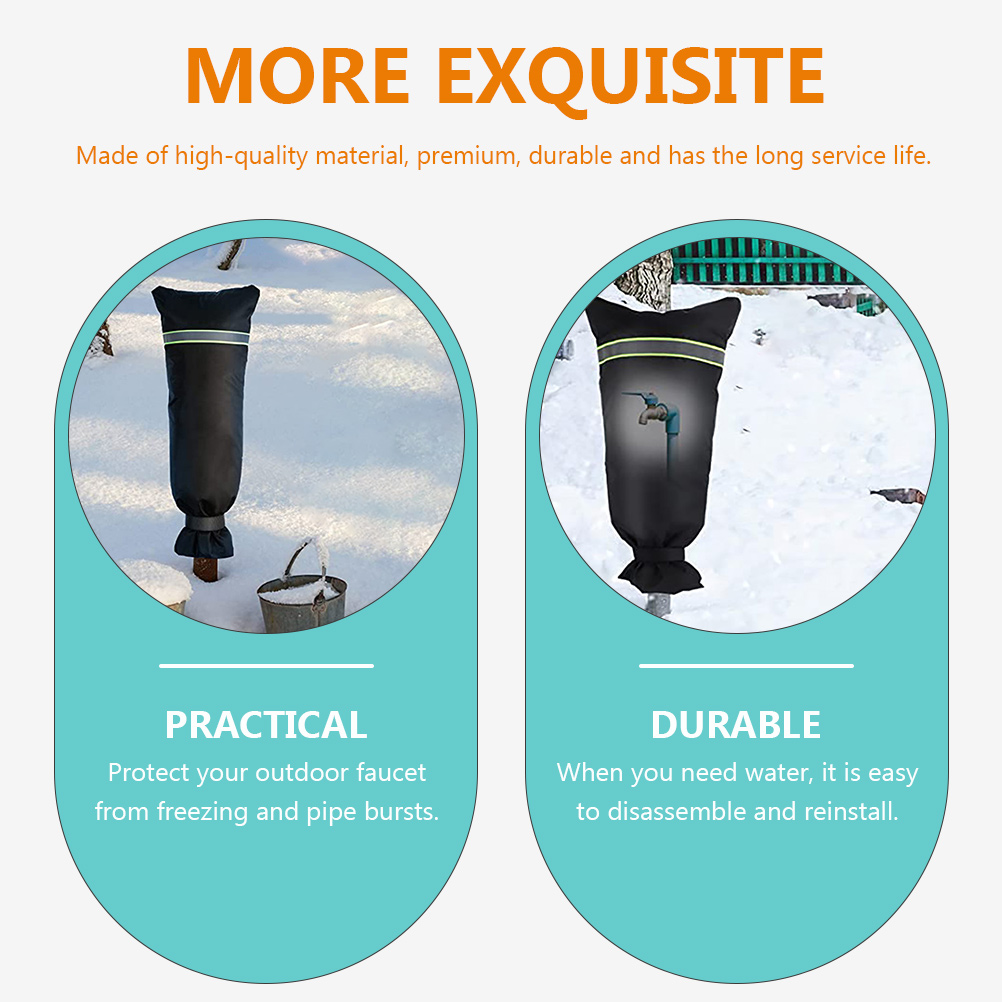 2pcs Outside Water Covers Anti-Freeze Outdoor Tap Covers Reusable Spigot Covers