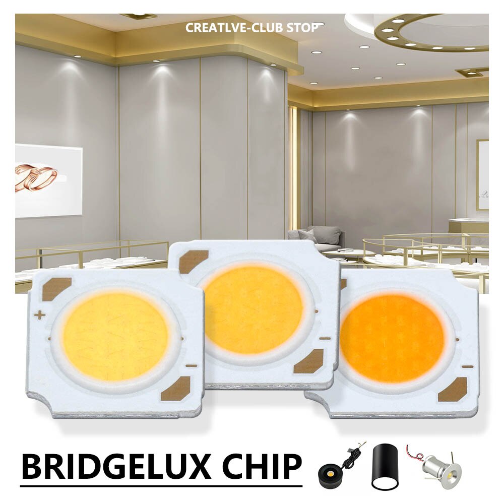 Chip LED Bridgelux Matrix de 5 uds, cuentas de lámpara de 13mm, 7-12W, 24V, 500mA, 3000K, 4000K, 6000K, accesorios de decoración de foco pequeño para el hogar