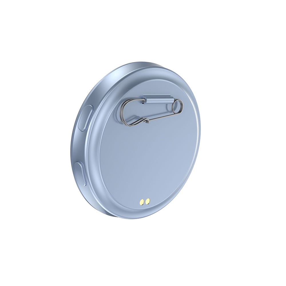 Intelligentes Bluetooth Elektronisches Display-Abzeichen 7-Farben-LED App-Steuerung LED-Abzeichen mit Bildwechsel Zweidimensional: WEISS