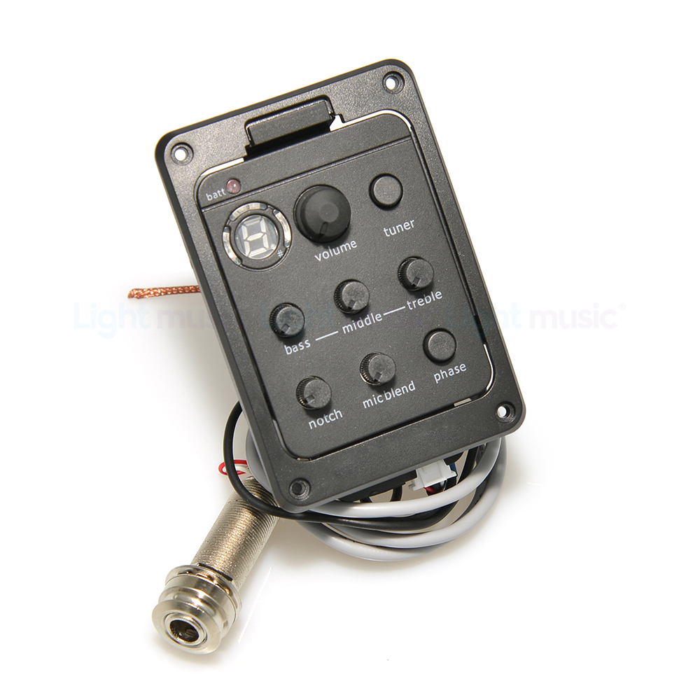 4-bands pick-up voorversterker voor akoestische gitaar EQ Tuner Piezo Mic Beat voor Presys Blend 301: Rood