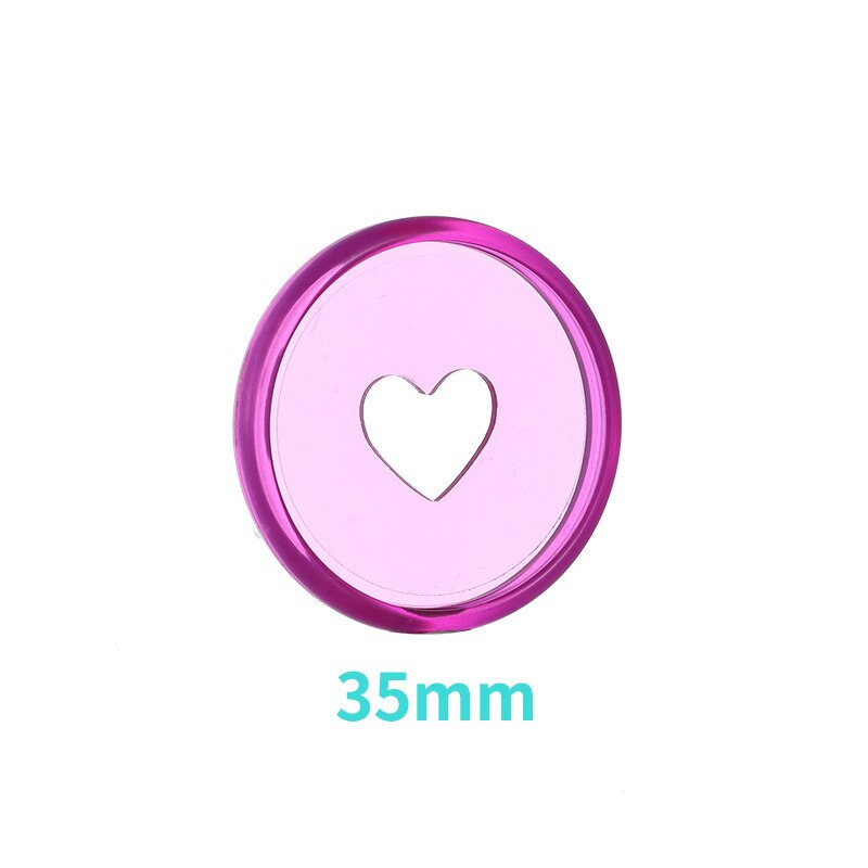 35mm 100PCS color disc loose-leaf button notebook binding ring DIY mushroom hole hand book learning office binding supplies: Purple