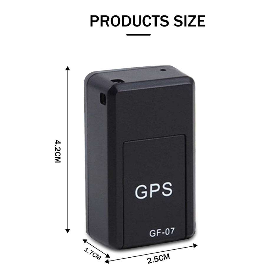 Mini GF-07 GPS Car Tracker Child Anti-lost Tracer Strong Magnetic Real-time Smart GSM GPRS Tracking Device Positioning System