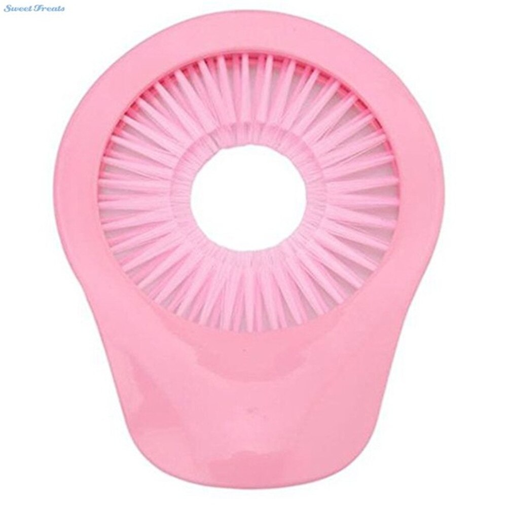 Nal en plastique Portable brosse de maïs fruits légumes concombre pomme de terre rotation brosse de nettoyage fournitures outils de cuisine: Pink