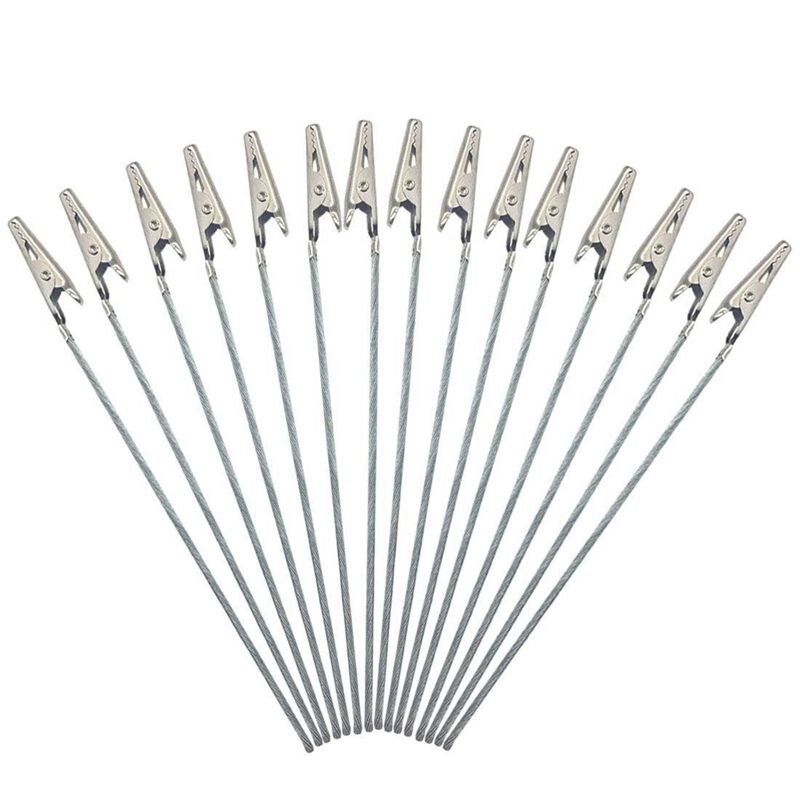 WSFS Set of 50 Wire Alligator Clamp Long-Tailed Alligator Iron Clip Clasp DIY Card Photo Memo Clip Holder 6 inch (150mm): Default Title