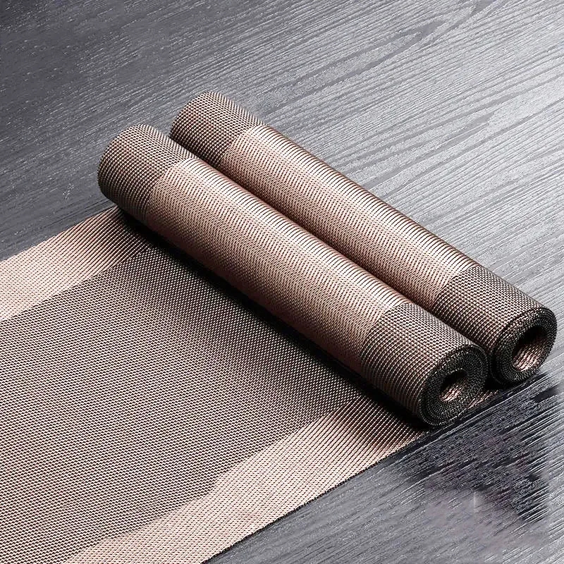 Runner da tavolo da tè impermeabile a prova di olio in PVC per la casa Runner da tavolo rettangolare semplice per tutti i fiammiferi Runner da tavolo traspirante antiscivolo