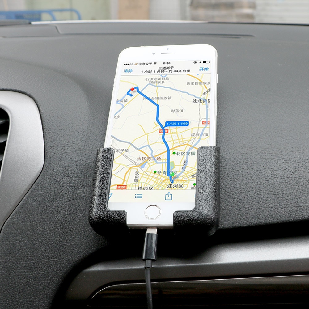 Justerbar bredde gps displaybeslag telefonstativ selvklæbende multifunktionelt tilbehør til bilindustrien bil mobiltelefonholder
