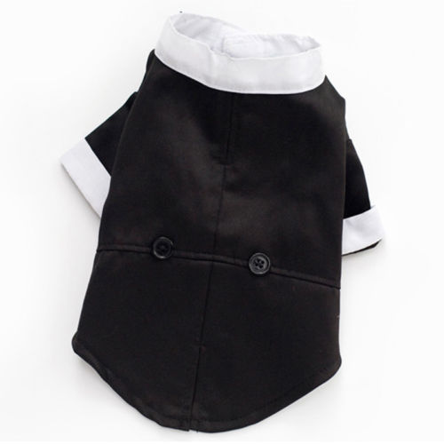 Leuke Honden Kat Kostuum Zwarte Vlinderdas Gentleman Tuxedo Formele Party Wedding Apparel Jas Kleding Voor Kleine Hond s-XXL