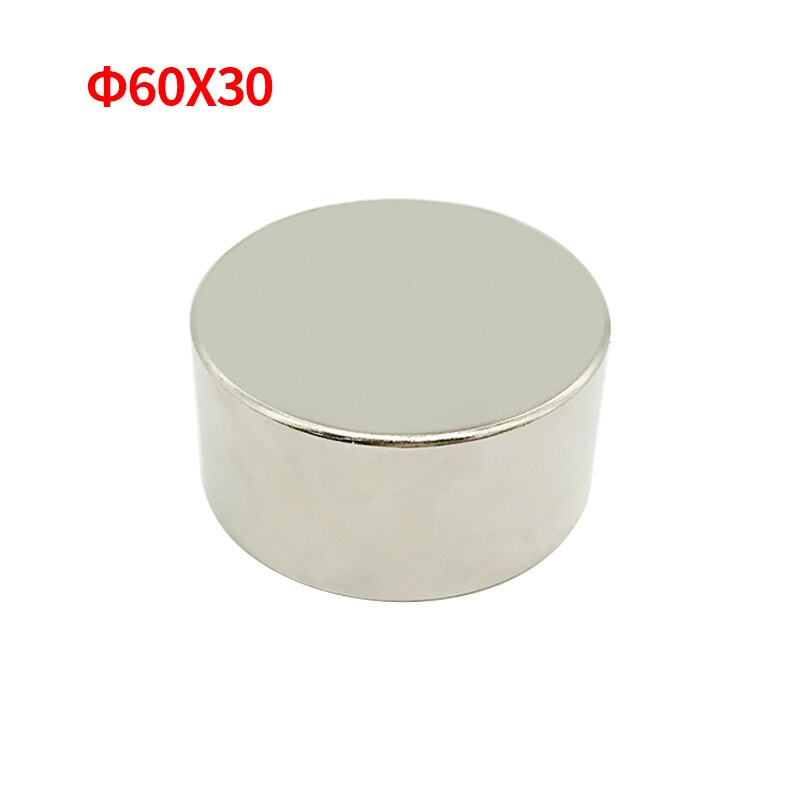 Imán de neodimio N52, 50x30MM, bloque redondo superfuerte, Imanes de tierras raras de 40x20MM, 1 ud.