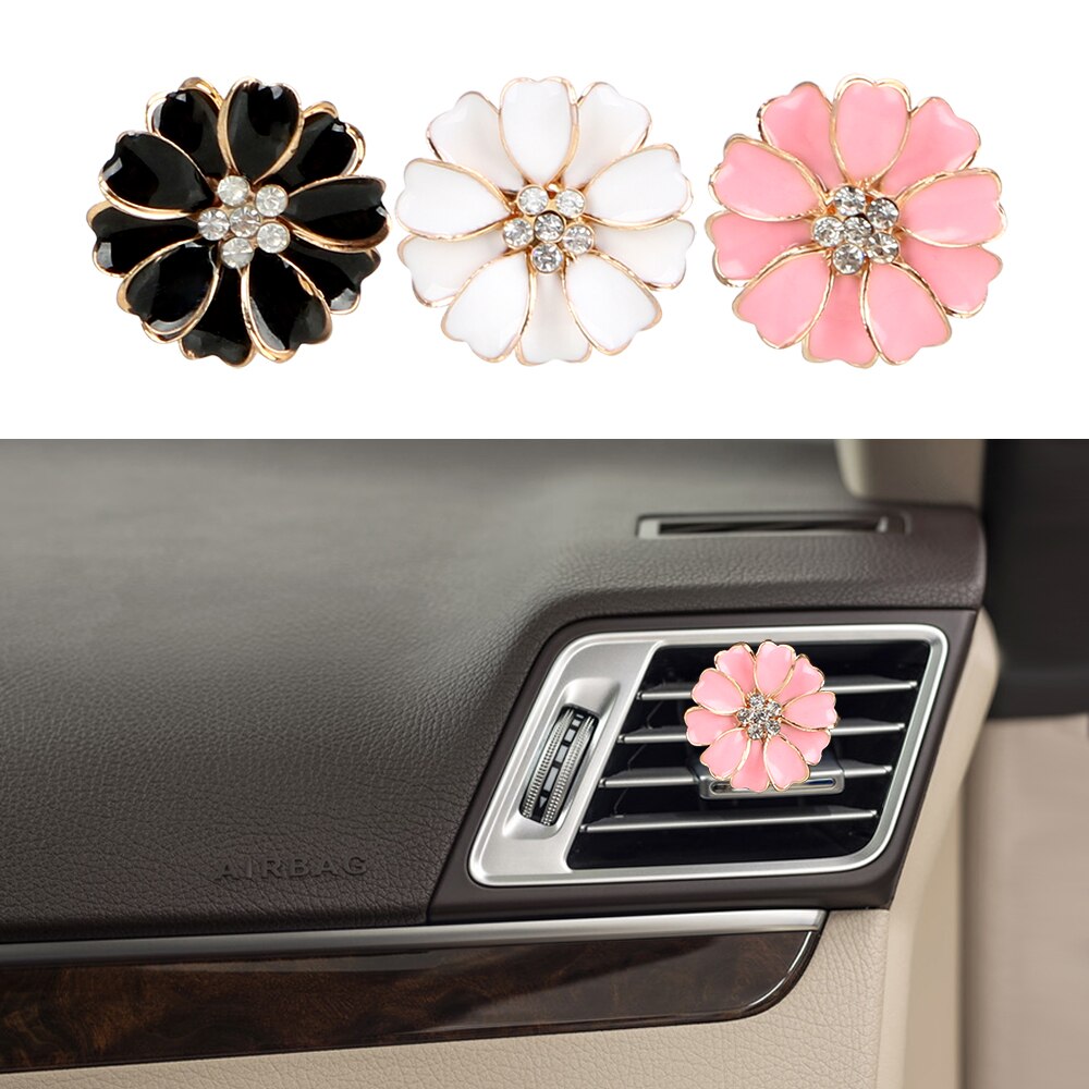 1 stk bil blomst luftfrisker fast duft auto dekorasjon interiør tilbehør auto uttak duftende parfyme klipp bil-styling