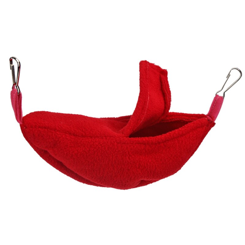Hamster blijft in de winter warm huis schommel hangmat klein huisdier bananen hangmat hamster bananen nest warm nest: Rood