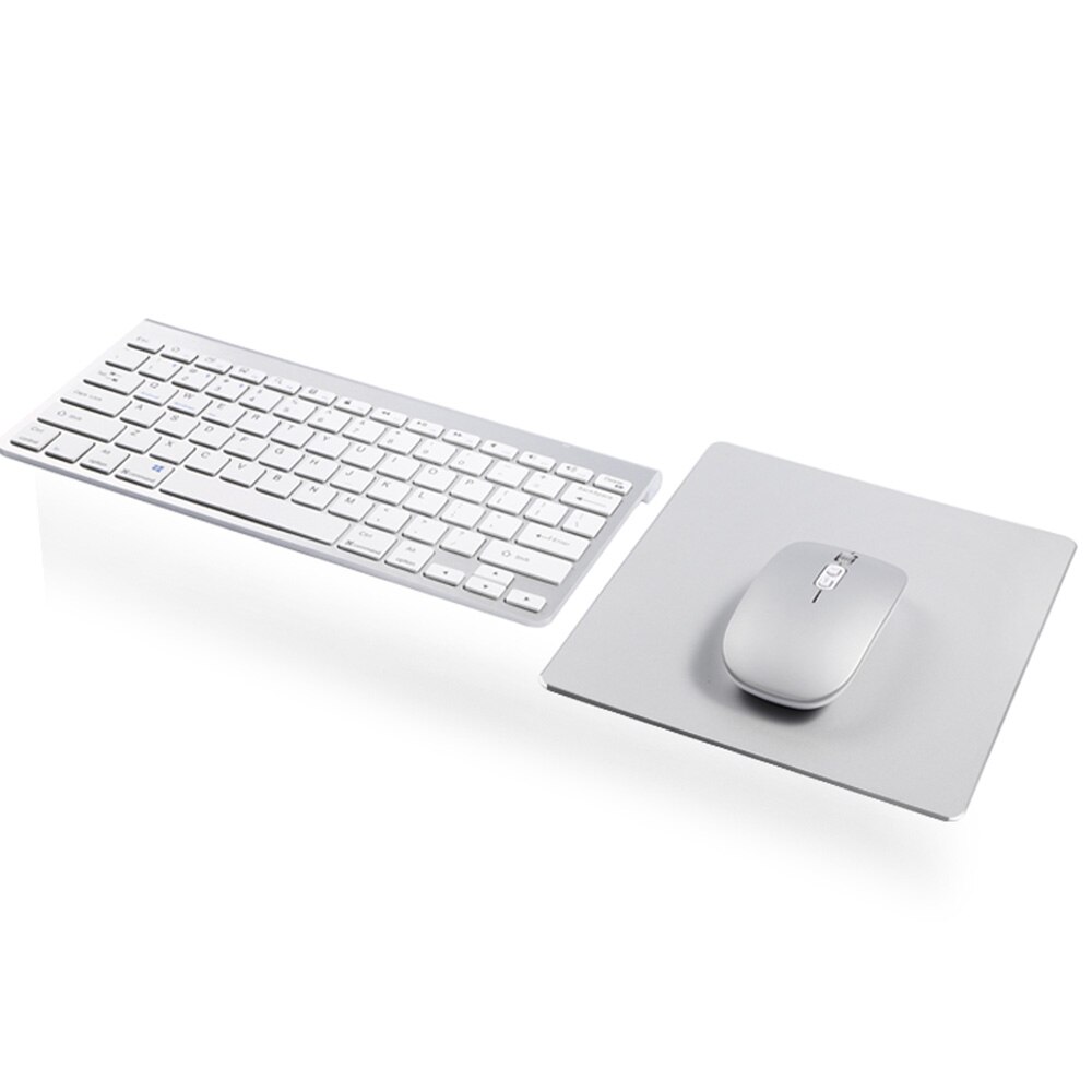 Tapis de souris en aluminium en métal tapis de souris mince magique lisse dur Double face étanche contrôle rapide et précis pour le bureau à la maison