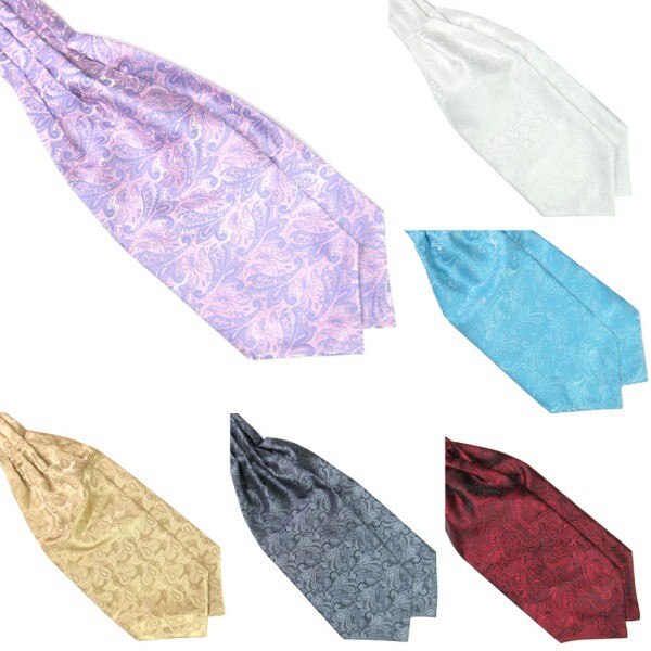 Cravate chaude Ascot cravate hommes cravate Satin auto cravate pour mariage