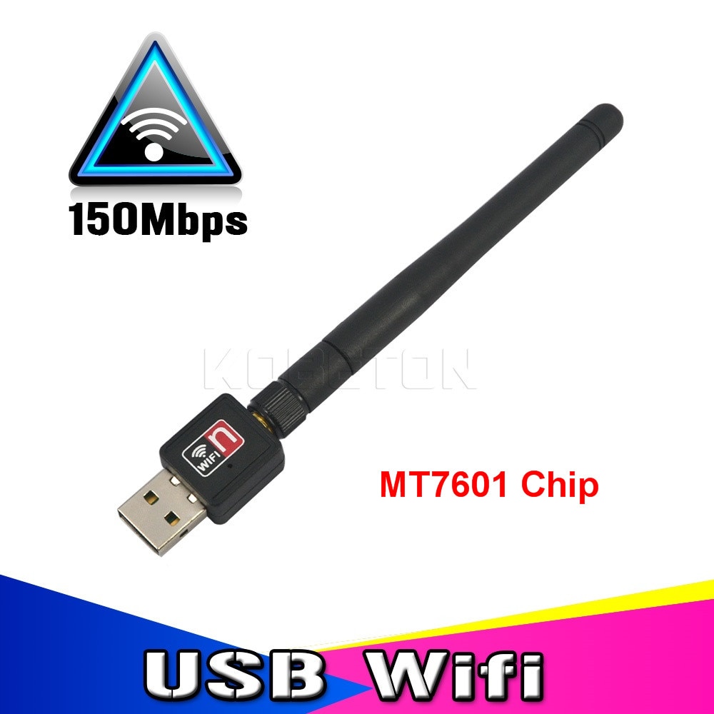 WIFI USB Adapter MT7601 150Mbps USB 2.0 WiFi Wireless Network Card 802.11 B/g/n LAN Adapter With Rotatable Antenna