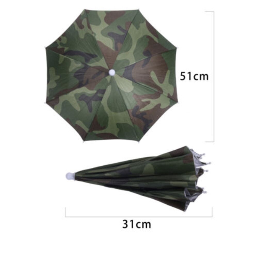 Outdoor Camouflage Opvouwbare Parasol Hoed Golf Vissen Camping Hoofddeksels Cap Hoofd Hoed outdoor activitiy essentiële