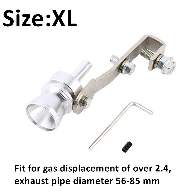 Auto modifizierte Turbo Pfeife Auspuffrohr Schalldämpfer Nachahmer Teufel Hals Düse Schalldämpfer Auspuffrohr Schalldämpfer Spitze Auto Zubehör edelstahl endschalldämpfer auspuff doppelendrohre: Weiß XL