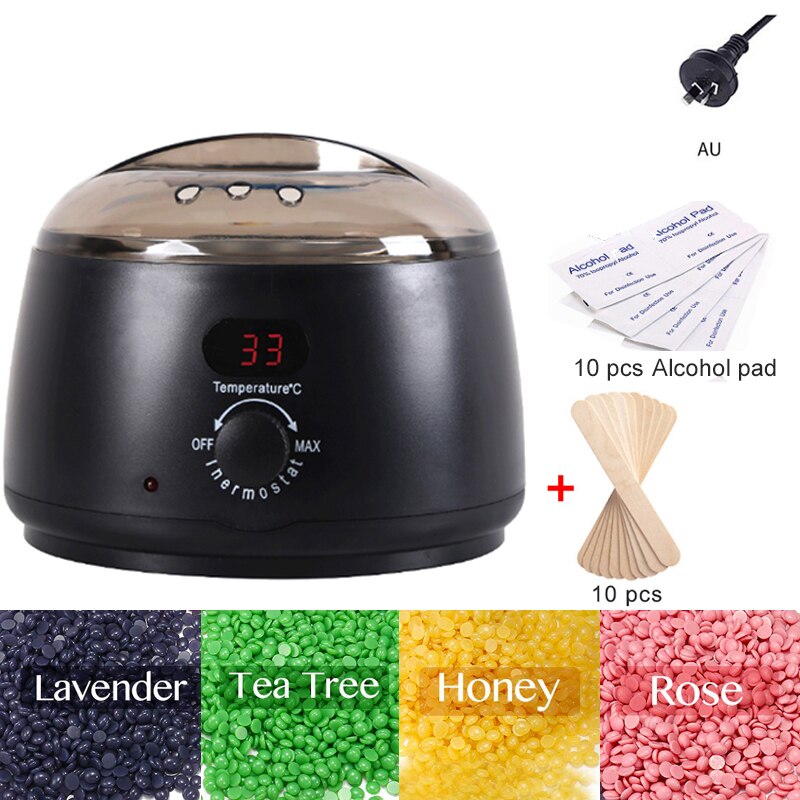 500CC Wax Smelt Machine Set Waxen Kit Wax Pot Lcd Epilator Ontharen Wax Smelter Ontharing Machine Calentador De Cera: AU-PLUG11