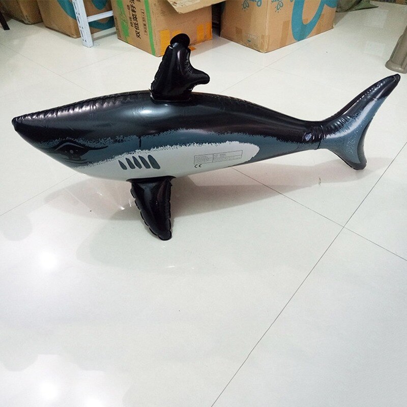 PVC Inflatable Shark Swimming Pool Safety Float Water Toy Simulation Inflatable Animal for Kids Children Pool Toys