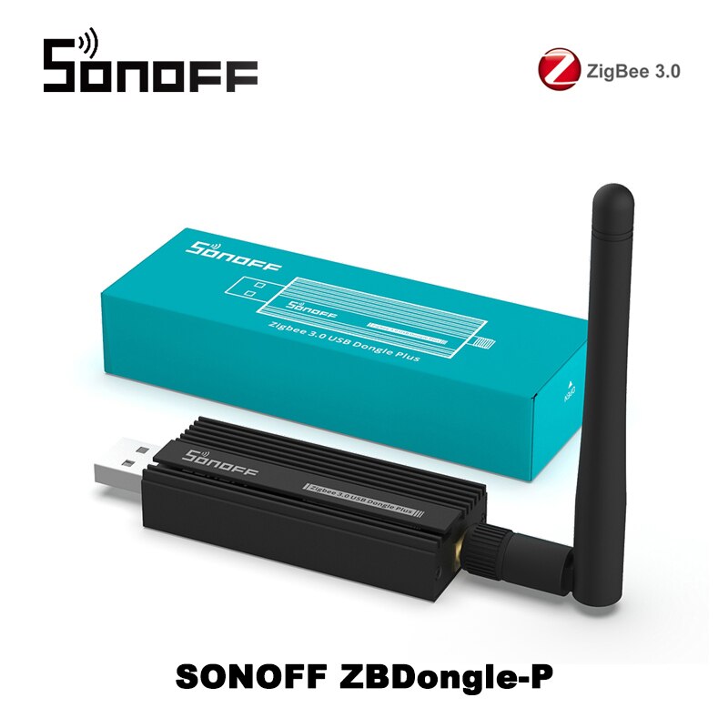 Sonoff Zb Dongle-P Usb Dongle Plus Zigbee 3.0 Draadloze Zigbee Gateway Analyzer Zigbee2MQTT Usb Interface Capture Met Antenne: SONOFF ZB Dongle-P