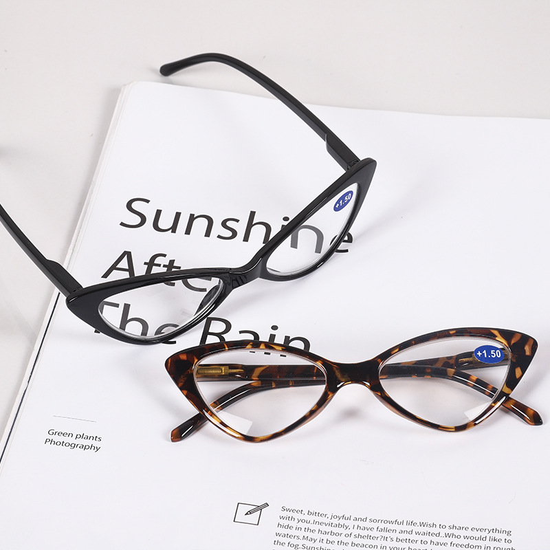 Gafas de lectura tipo ojo de gato para mujer, anteojos de lectura estilo ojo de gato, estilo Retro, leopardo, ligeros, para presbicia, + 1,0 + 1,5 + 2,0 + 2,5 ~ + 4,0