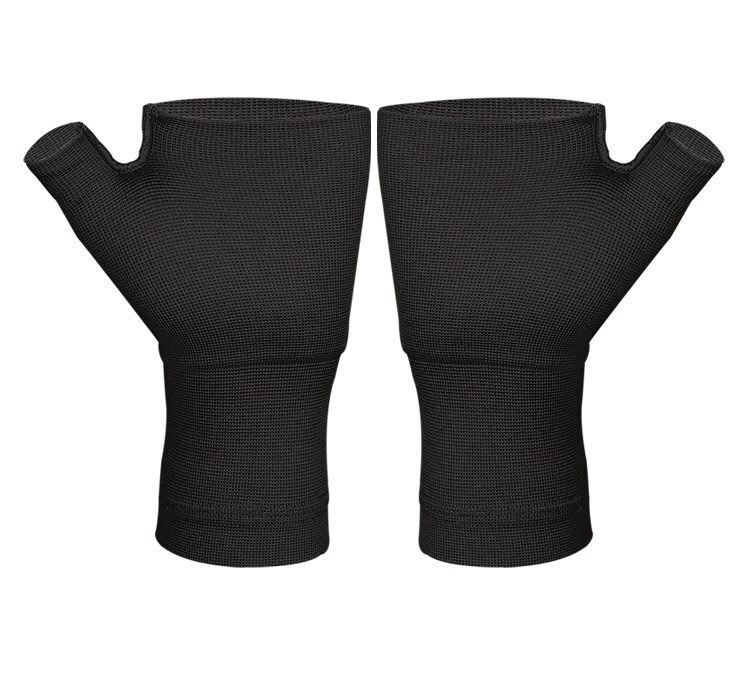 Gants de protection élastiques, 1 paire, attelle de poignet, soulagement de la douleur, pression de deuxième niveau, anti-inflammatoire: Black / XL