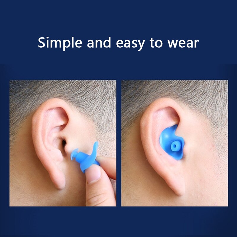 Weiche Ohrstöpsel Silikon Wasserdichte Ohrstöpsel Staub-nachweisen Ohr Umwelt Sport Stecker Tauchen Wasser Sport Schwimmen Schwimmbad Zubehör