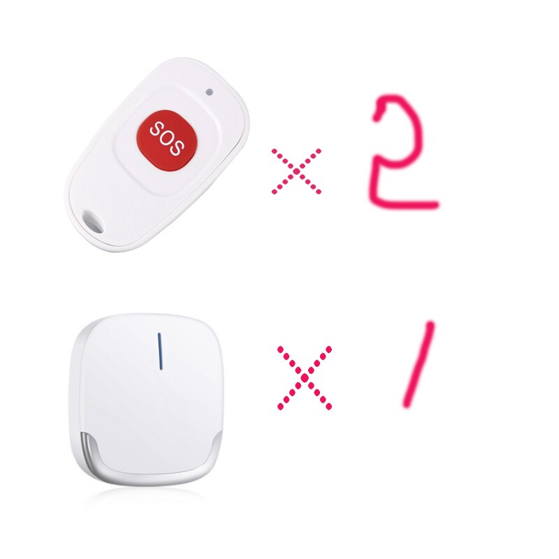 Wireless Calling System 433MHz SOS Button Emergency Panic Button For Old man Children Or Patient In Hostipal Nursing Home: 2-1