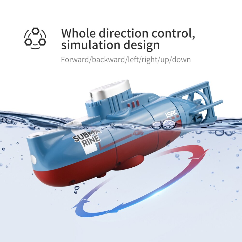 RC Mini sous-marin 6 canaux télécommande sous l'eau bateau RC sous-marin modèle enfants jouet éducatif pour les enfants