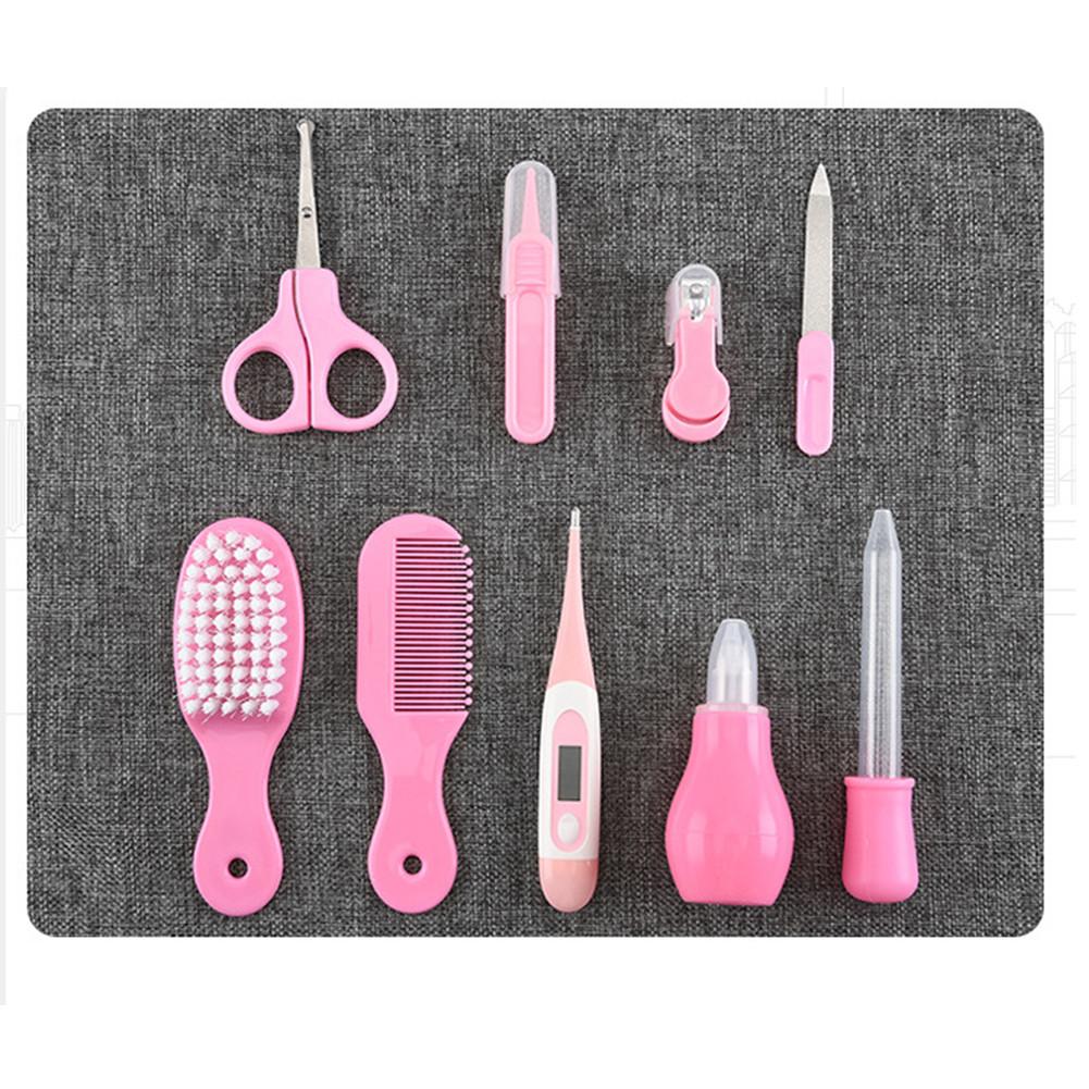 10 pz/set Baby Kids Nail Hair Health Care termometro detergente per naso spazzolino strumenti di sicurezza neonato Grooming Brush Kit Baby Care