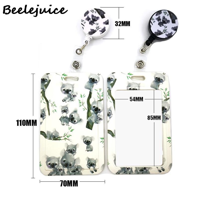 Porte-clés en forme de Koala, joli collier Horizontal, Animal mignon, sangle de cou, lanière, porte-badge