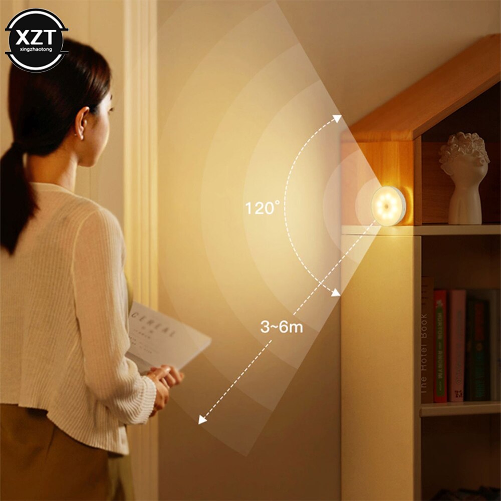 Bedroom Decor Night Lights Motion Sensor Night Lamp USB Charging Bedroom Decoration Led Night Light MOONSHADOW
