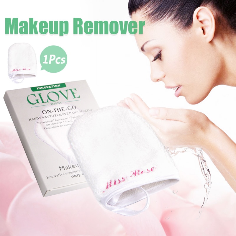 1Pcs Doek Gezicht Handdoek Make-Up Remover Reiniging Handschoen Herbruikbare Microfiber