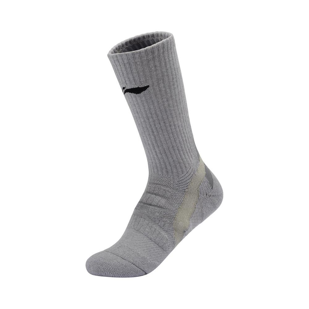 Li-Ning Mannen Training Serie Sport Sokken 39-44 Size Anti-Bacteriën Voering Effen Kleur Li Ning comfort Sokken AWSQ009 NWM479