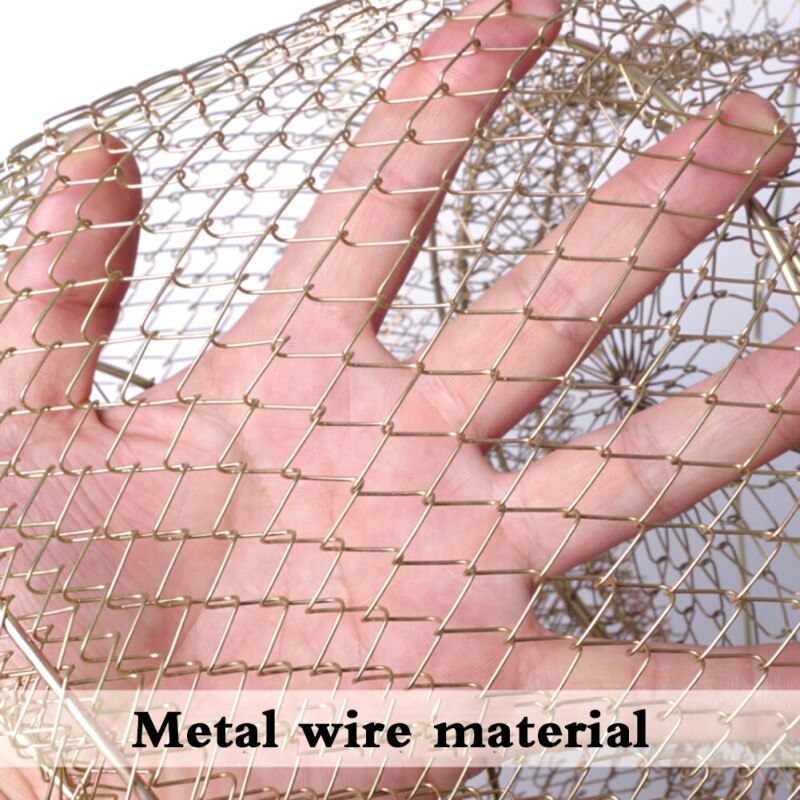 Foldable Iron Mesh Fishing Nets Fish Pot Small Fis... – Vicedeal