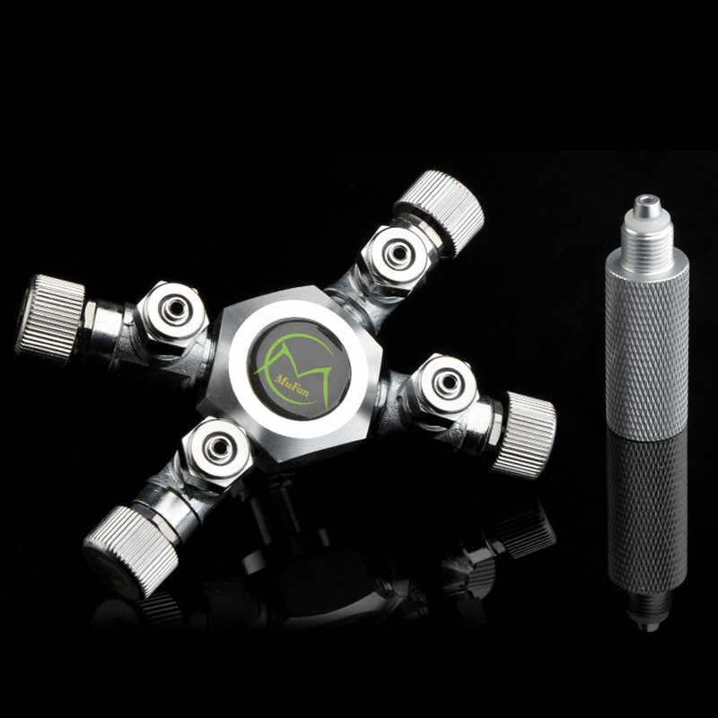 Vanne de régulation de séparateur de Co2 à monter soi-même, distributeur à voies multiples 2/3/4/5/6 voies, régulation indépendante, plante en alliage d&#39;aluminium: 4 way