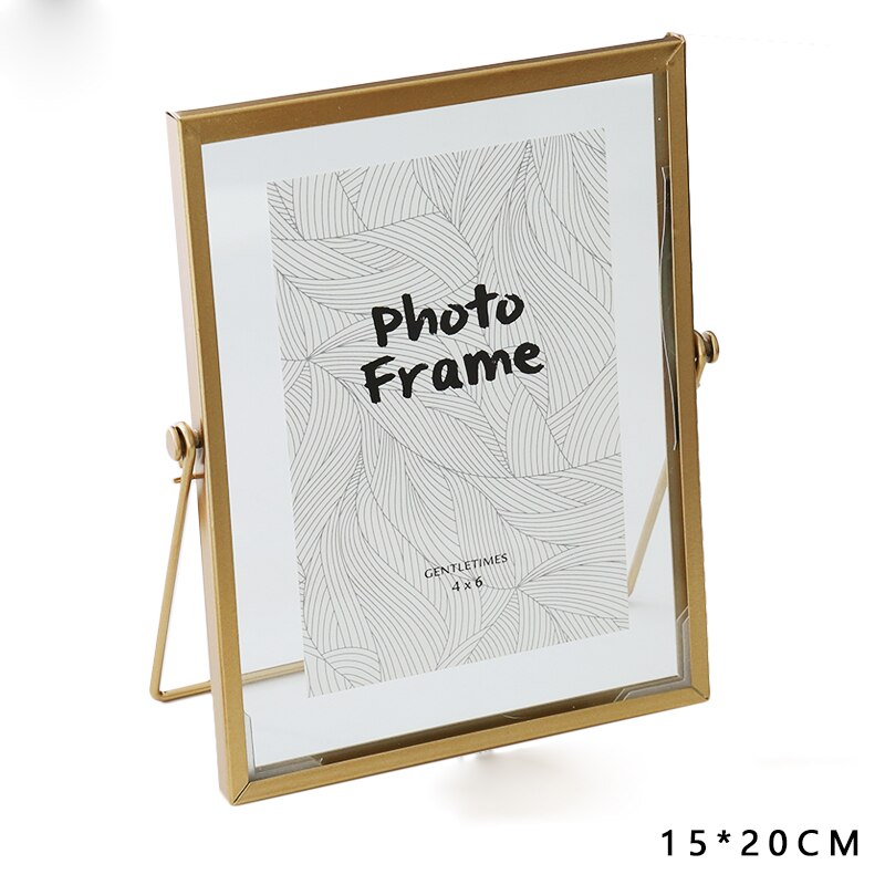 4/6/7 pouces verre Transparent Album Photo idyllique séché fleur spécimen Album Photo décoration de la maison décorer cadre Photo ZH449: 6inch